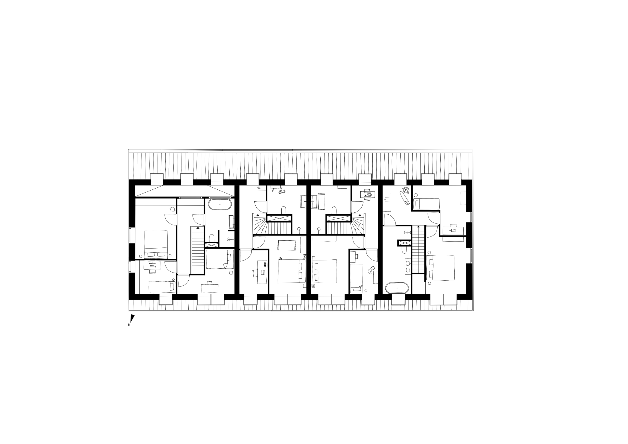 Schuurwoningen, verdieping