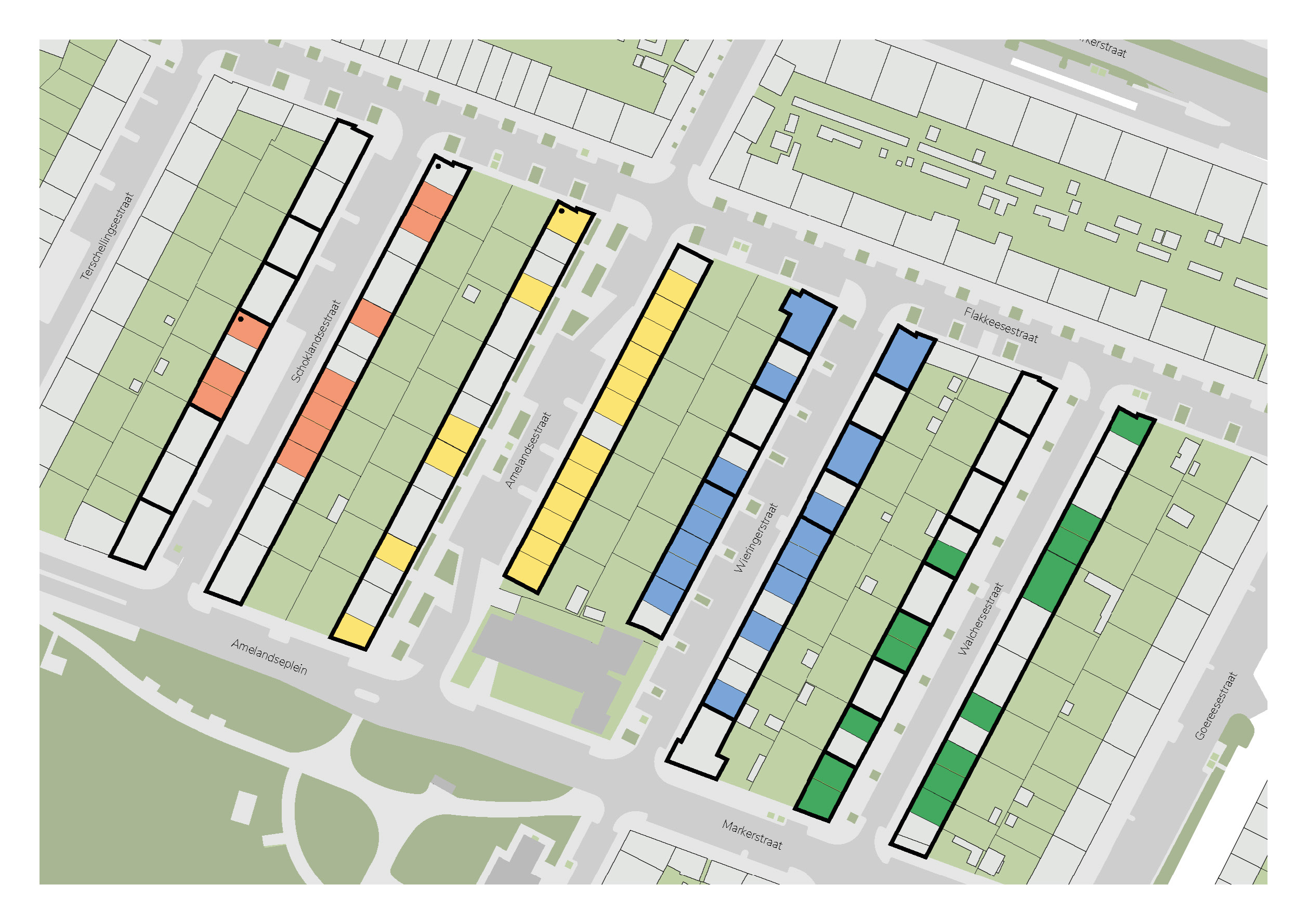 Versnipperd bezit van Woonbron in de Eilandenbuurt